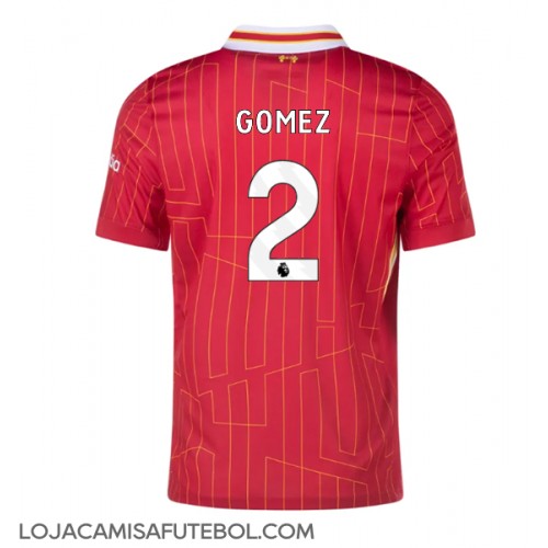 Camisa de Futebol Liverpool Joe Gomez #2 Equipamento Principal 2024-25 Manga Curta